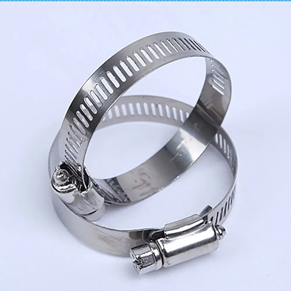 New Aluminum Tube Connector With Hose Clamp Watering Trees Ribbon Pipe Joint Agriculture Hose Connector
