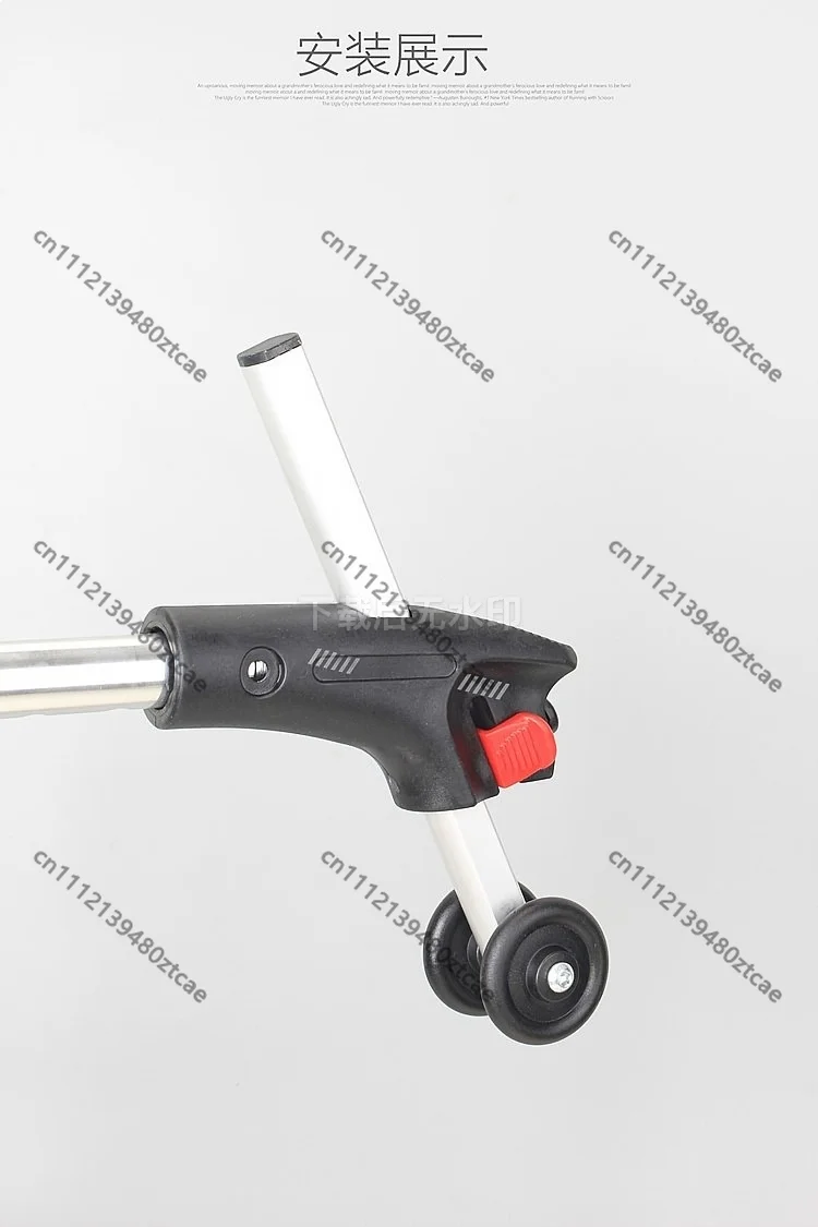 Universal Electric Wheelchair Anti-reverse Aluminum Alloy Anti-backflip Bracket Auxiliary Safety Support Wheel
