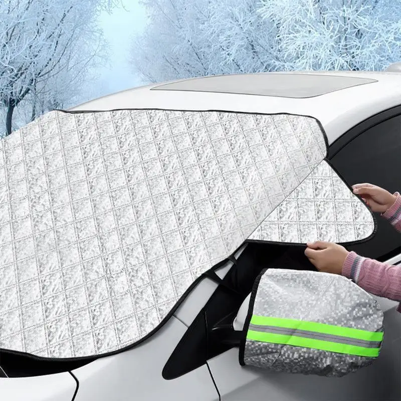 Automotive Windshield Snow Covers Winter Windshield Frost Cover Heavy Duty Frost Guard Multifunctional Car Window Sunshade Ice