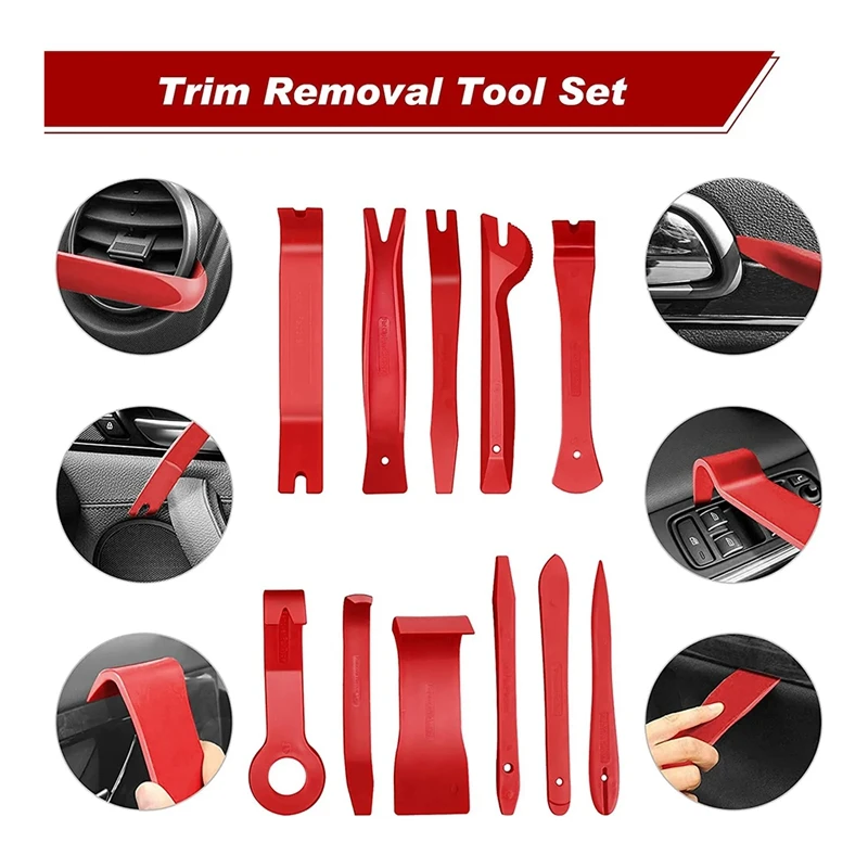 Auto Interior Disassembly Kit Car Plastic Trim Removal Tool Car Clips Puller DIY Panel Tools For Auto Trim Puller Set Durable