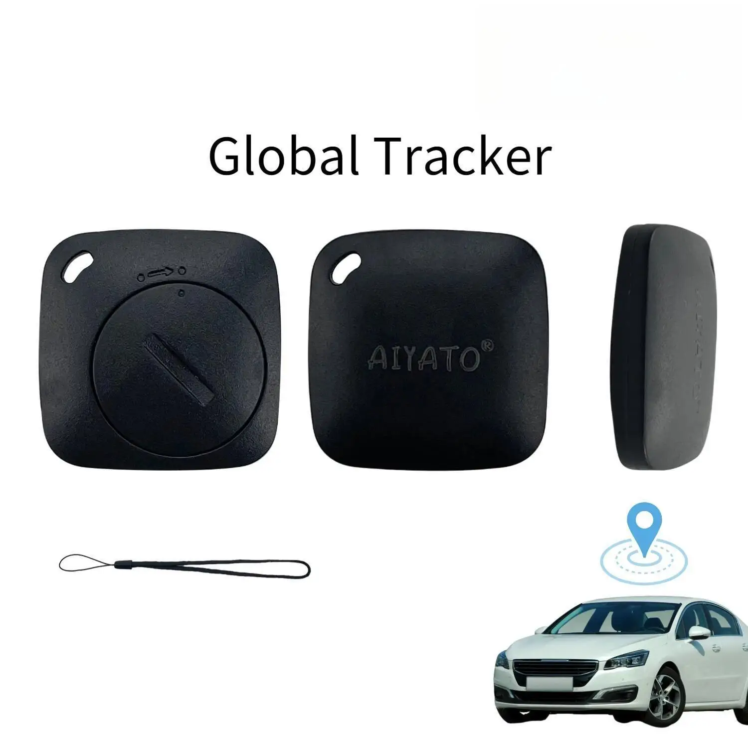 Smart Bluetooth GPS Tracker Work with Apple Find My APP ITag Anti Lost Reminder Device MFI Rated Locator Car Key Pet Kids Finder