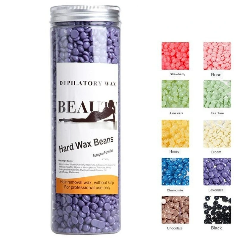 

400g/Pack Wax beans Depilatory Hot Film Wax Pellet Removing Bikini Face Hair Legs Arm Hair Removal Bean Unisex