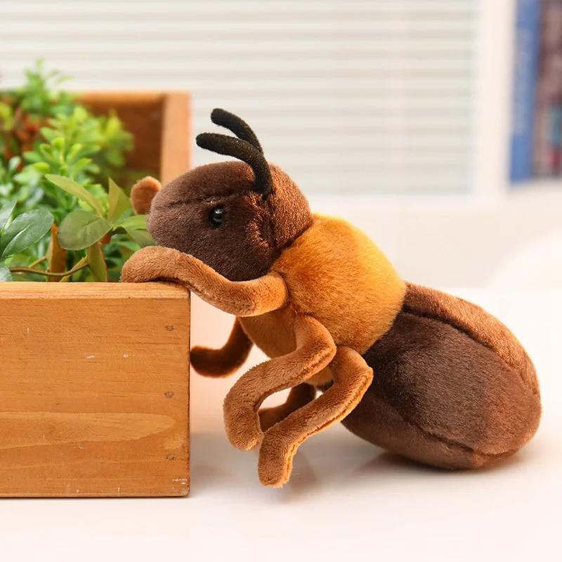 1Pc 18CM Lovely Ant Plush Toys Simulation Ant Plushie Doll Stuffed Soft Animal Toy Room Decoration Kids Birthday Gift