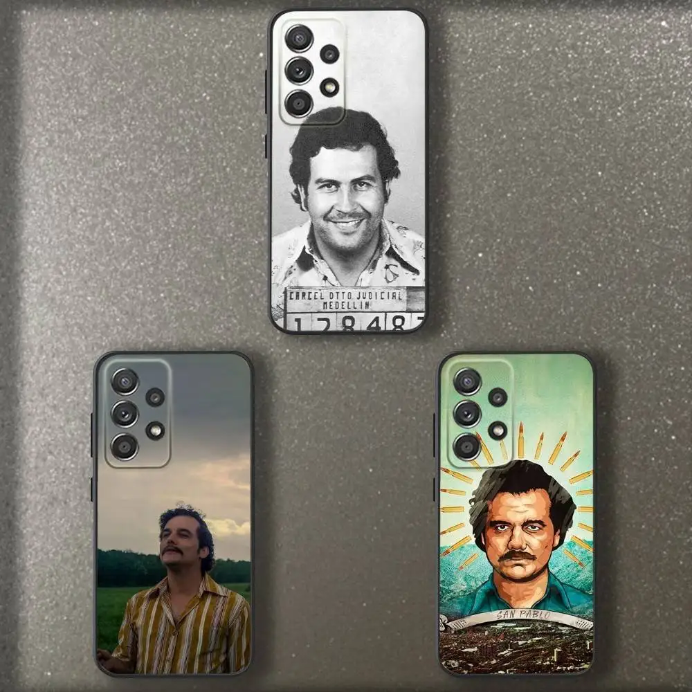 

P-Pablos E-Escobar-rs Phone Case For Samsung S 25,24,23,22,30,21,10,9,Ultra,Plus,Lite,FE,4,5 G Soft Black Case