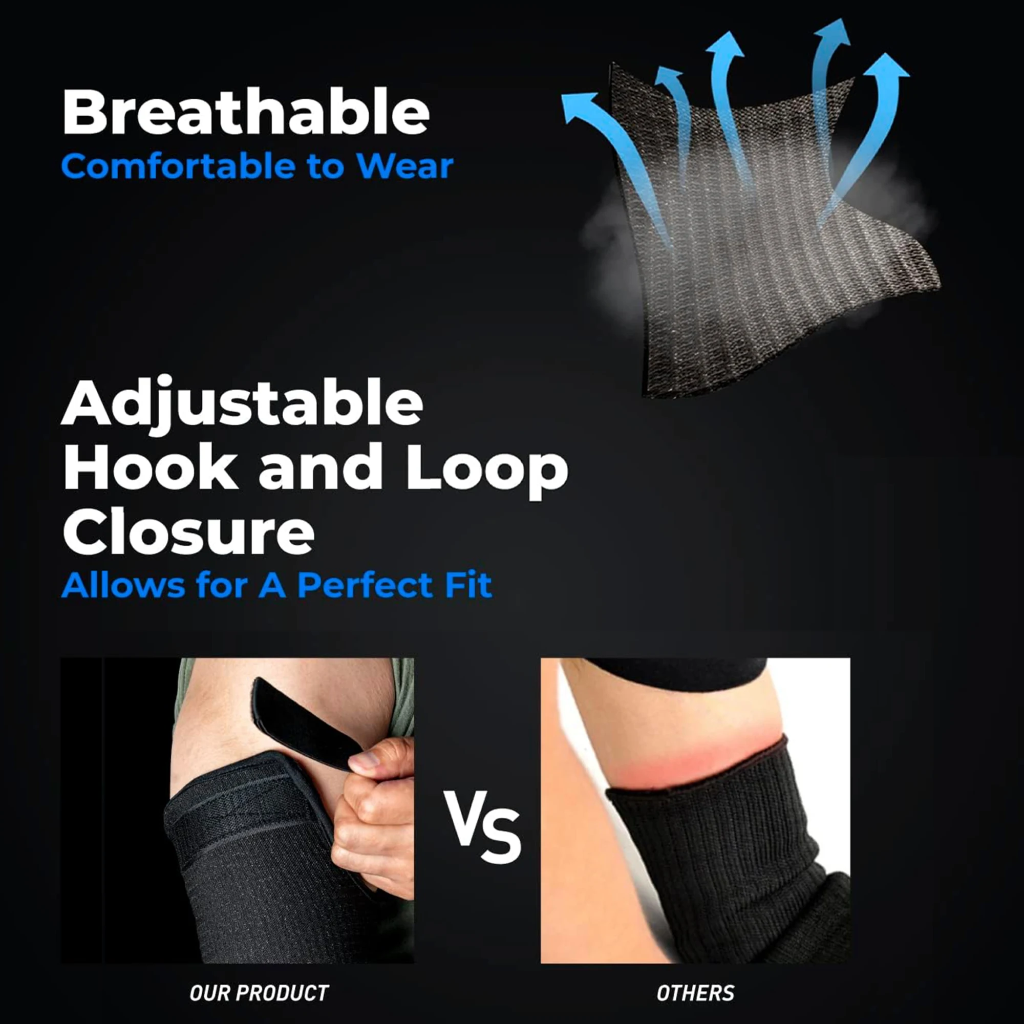 1 Pair Arm Sleeves Designed to Resist Cuts And Heat, Featuring Thumb Holes  for Welding, Barbecuing, Yard Work