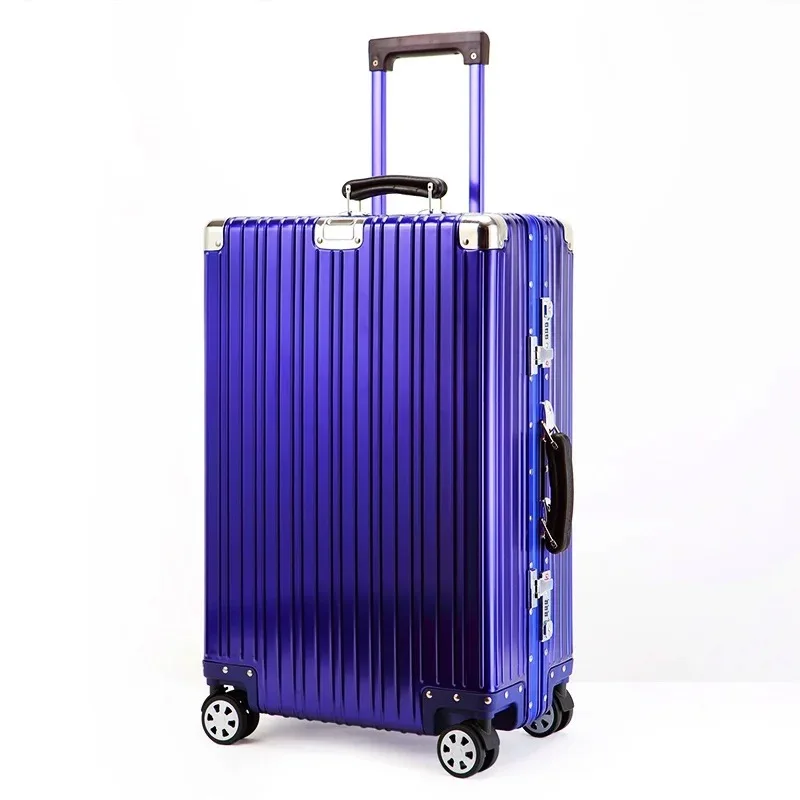 Alle koffer van aluminium-magnesiumlegering Retro hoge kwaliteit rolbagage 20/24/26/29'' trolleykoffer tas handbagage instappen reizen