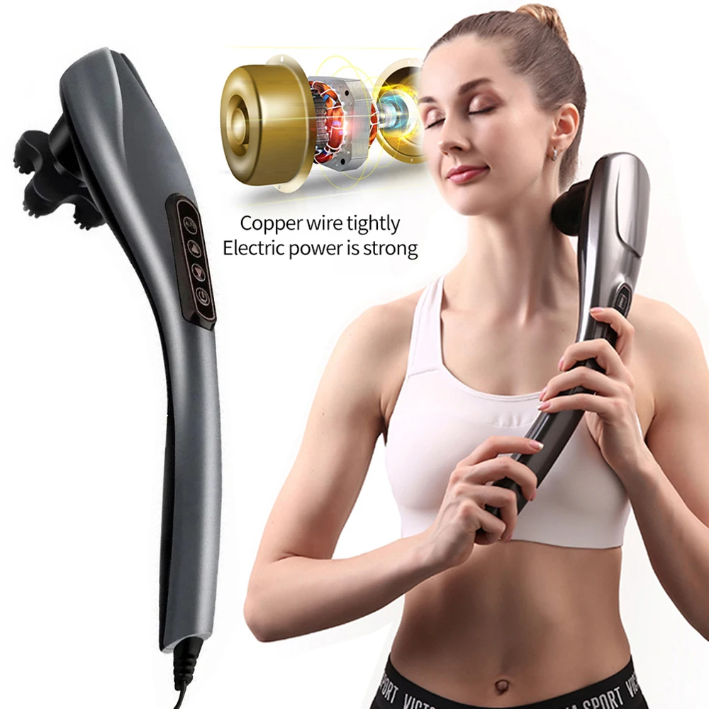 

Electric Dolphin Massage Stick, suitable for neck, shoulder, and waist, home use pounding massager, multifunctional back massage