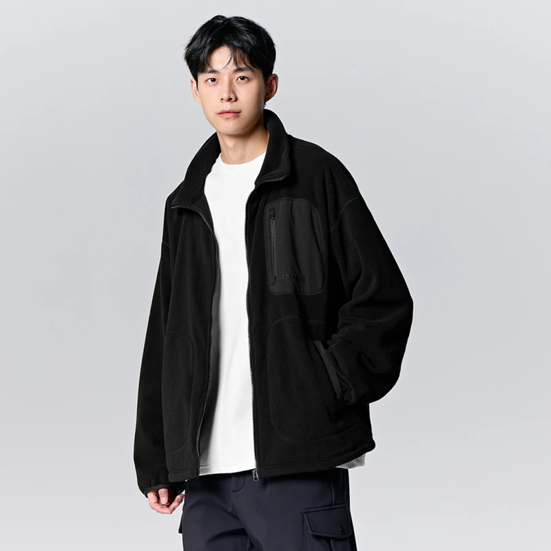 Semir Jacket Men 2023 Winter New Antistatic Fashionable Comfortable Outdoor Polar Fleece Jacket