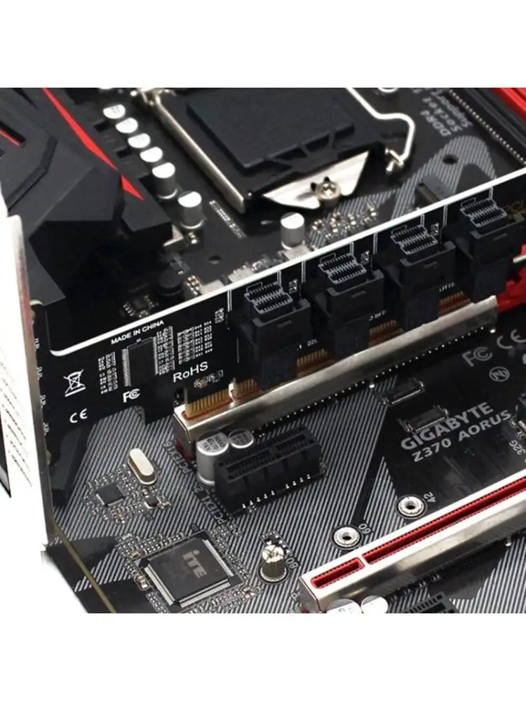 

PCIE до U.2 NVME Adapter Card PCIE X16 до 4-порта U.2 NVME Адаптер расширения
