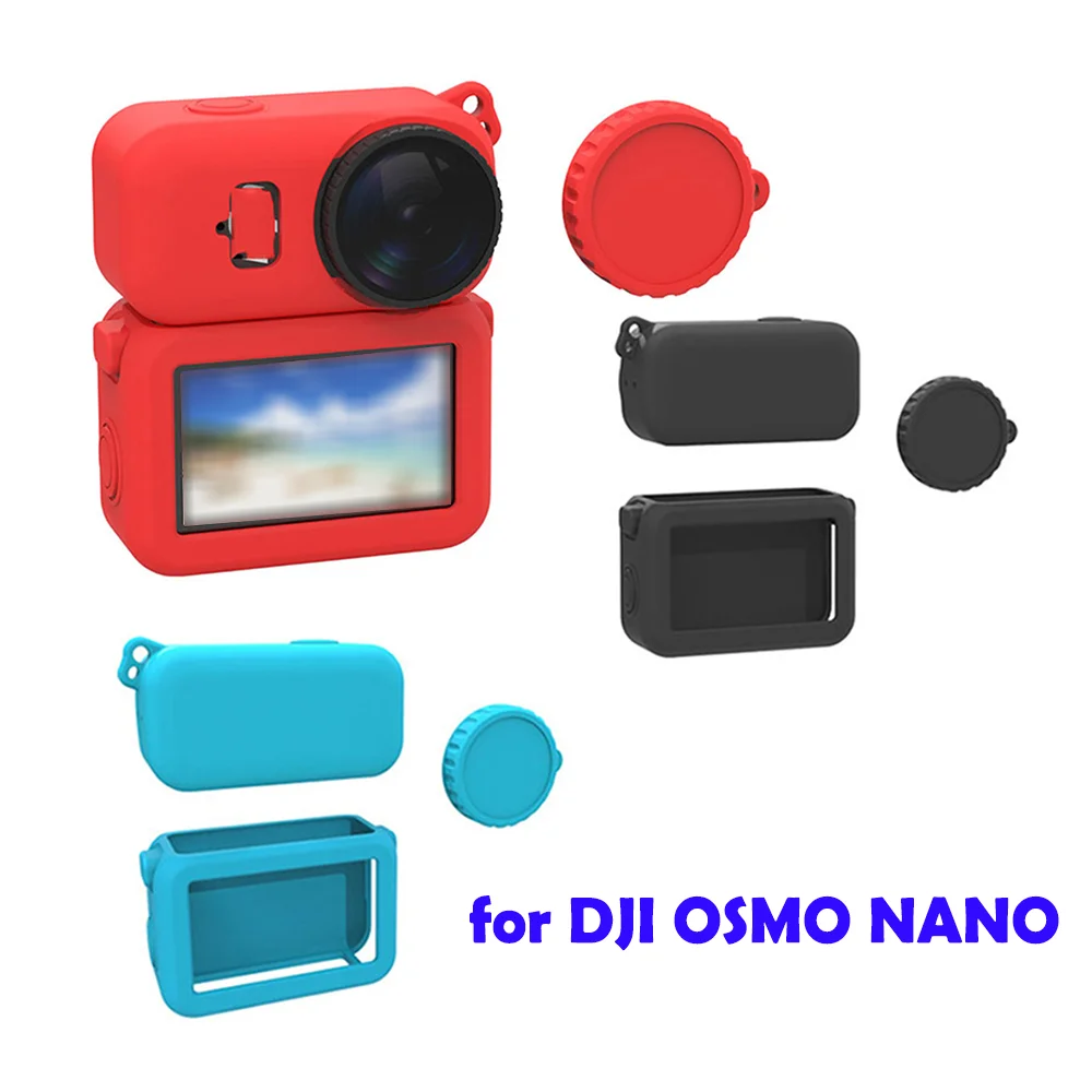 

﻿Protective Case Set for DJI OSMO NANO ​Waterproof Dust-proof Shockproof Silicone Action Cameras Accessories