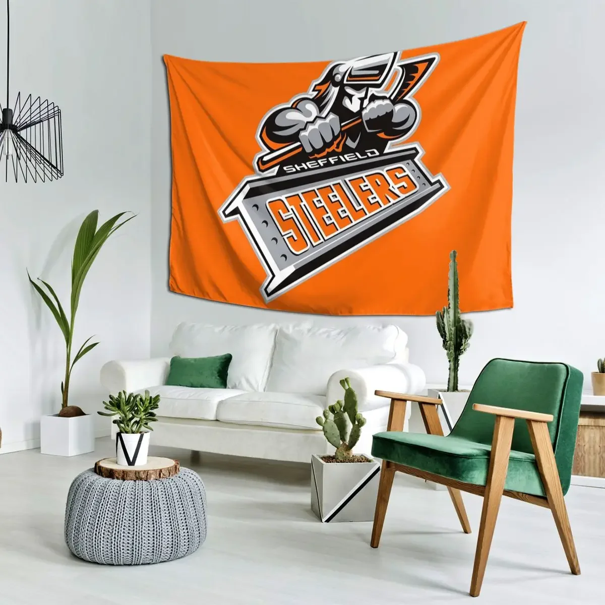 Sheffield Steelers Tapestry Art Wall Hanging Aesthetic Home Decor Tapestries for Living Room Bedroom Dorm Room