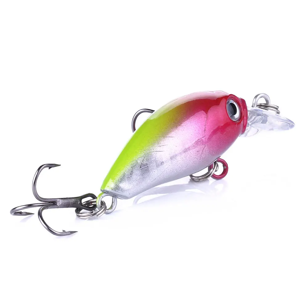 Mixed Colors Minnow Fishing Lures Set 4.5cm 3.5g Mini Crank Wobblers With Treble Hooks Tackle Topwater Swim Crankbaits Kit