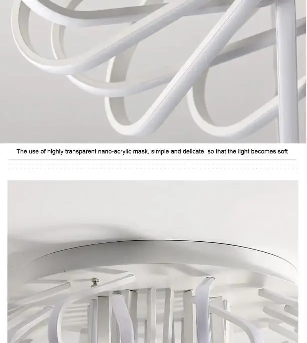 مصباح سقف مثبت على السطح لغرفة النوم وغرفة المعيشة، مصباح سقف أكريليك رفيع للغاية، تركيبات إضاءة منزلية لديكور المنزل #1