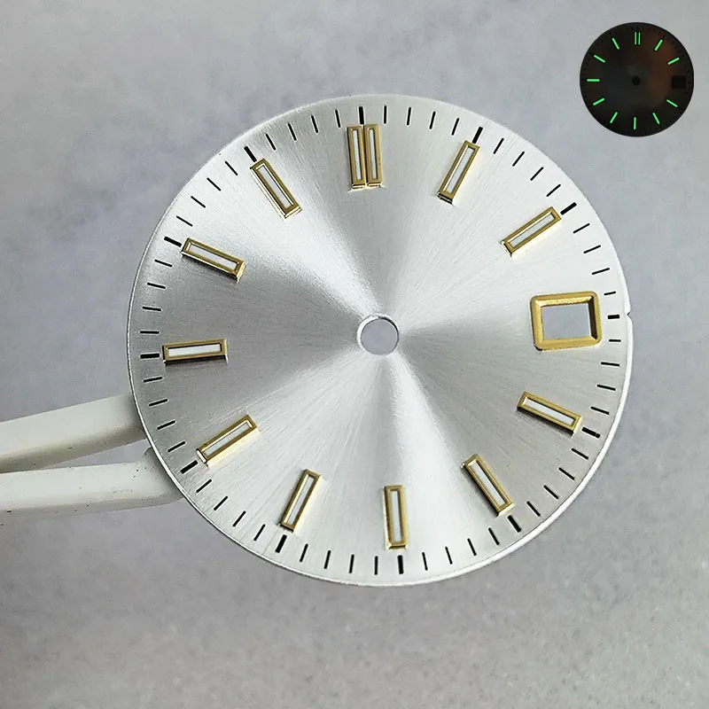 Аксессуары для часов NH Dial, зеленый светящийся циферблат C3 28,5 мм для механического механизма NH, аксессуары для часов с механизмом 35/36