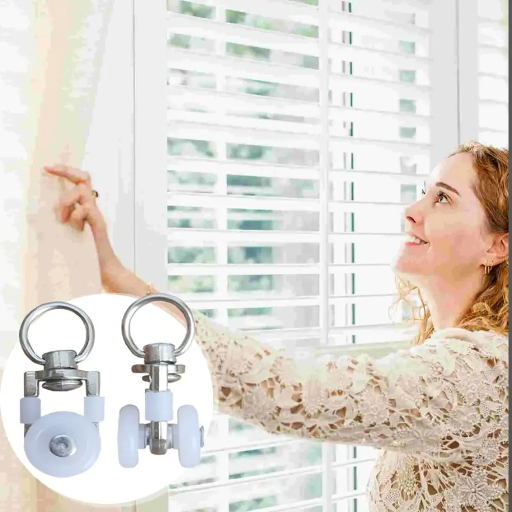 Silent Hooks Curtain Track Roller Multifunctional Durable Drapery Rail Sliding Glider Sliding Pulleys Rails