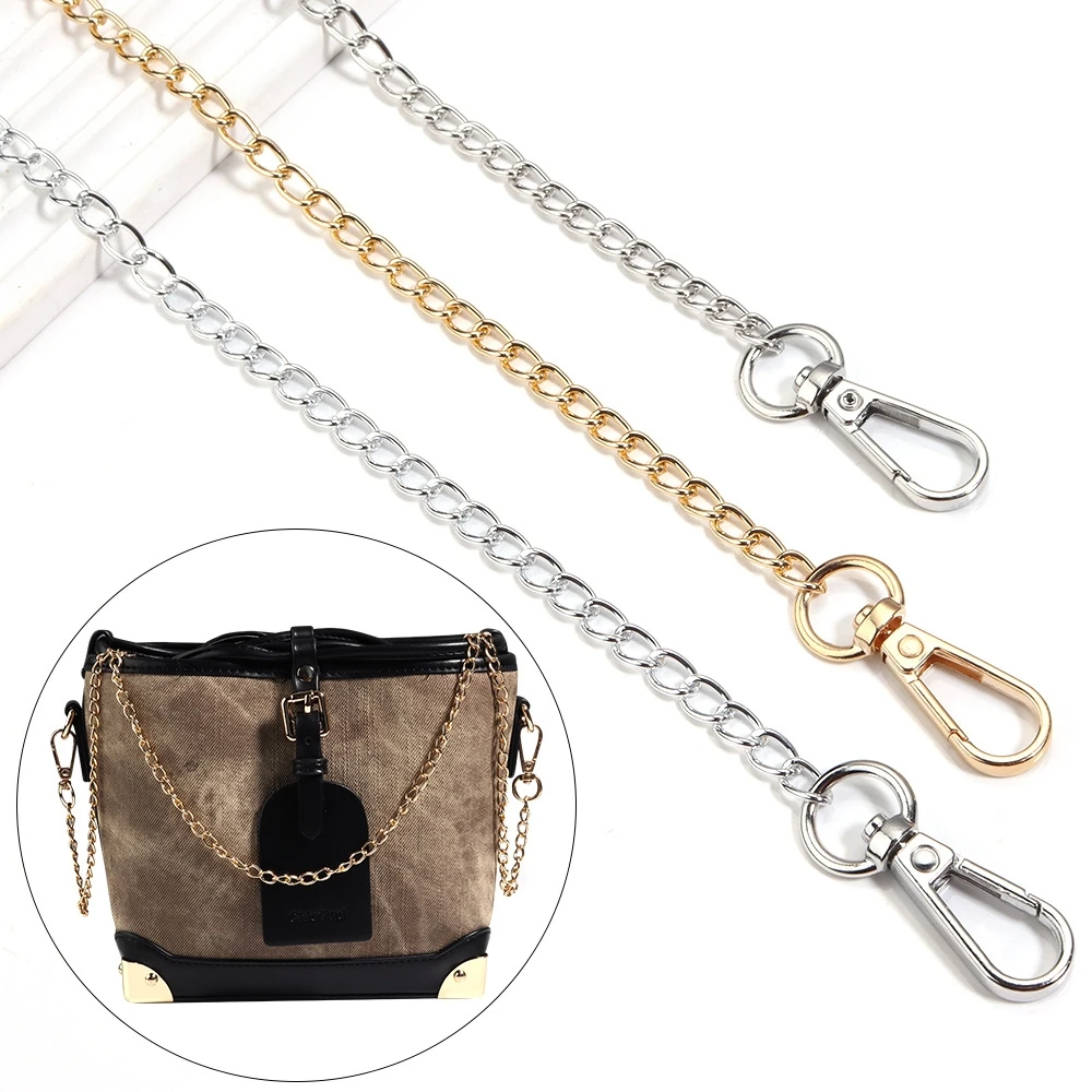 20/40/80/120cm Purse Chain Strap Crossbody Handbag Chains Replacement Shoulder Bag Chain Straps Diy Women Bag Part Accessories image 6