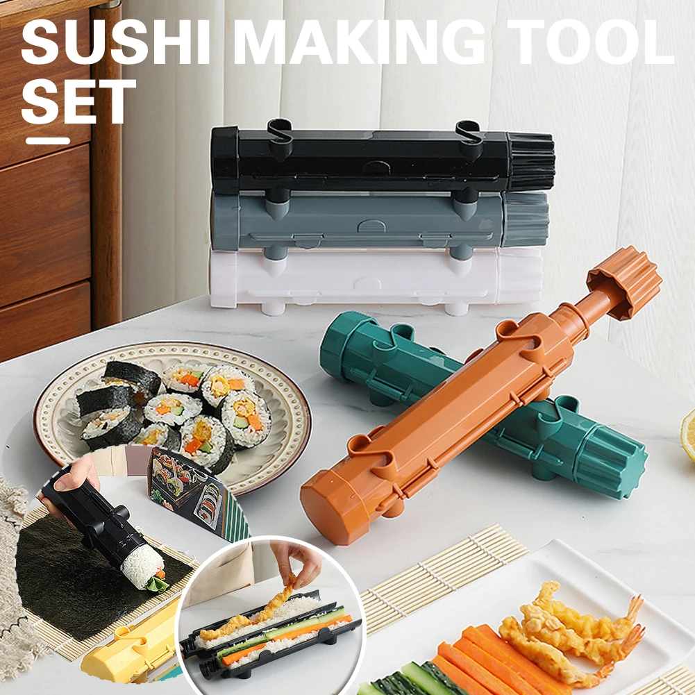 1PCS Sushi Tools,Sushi Kit with Bamboo Sushi Rolling Mat for Beginner,Home DIY Sushi Making Mold Set for Vegetable Meat Roll