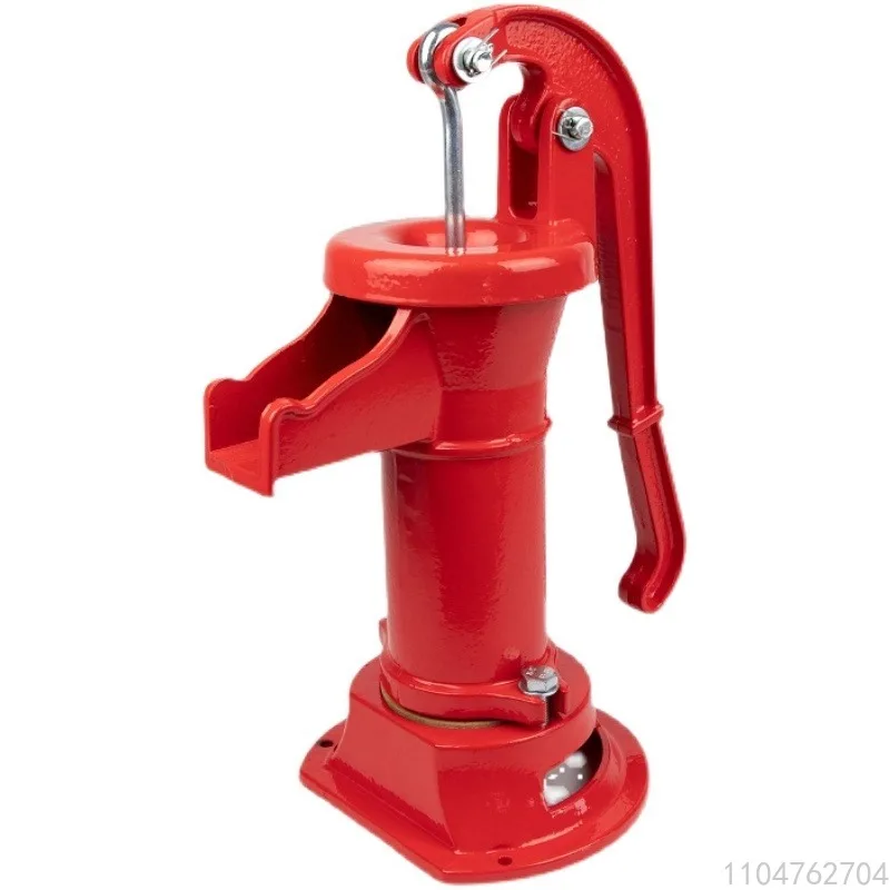 

Ручной чугунный насос, винтажный ручной экстрактор воды для домашнего использования на вилле