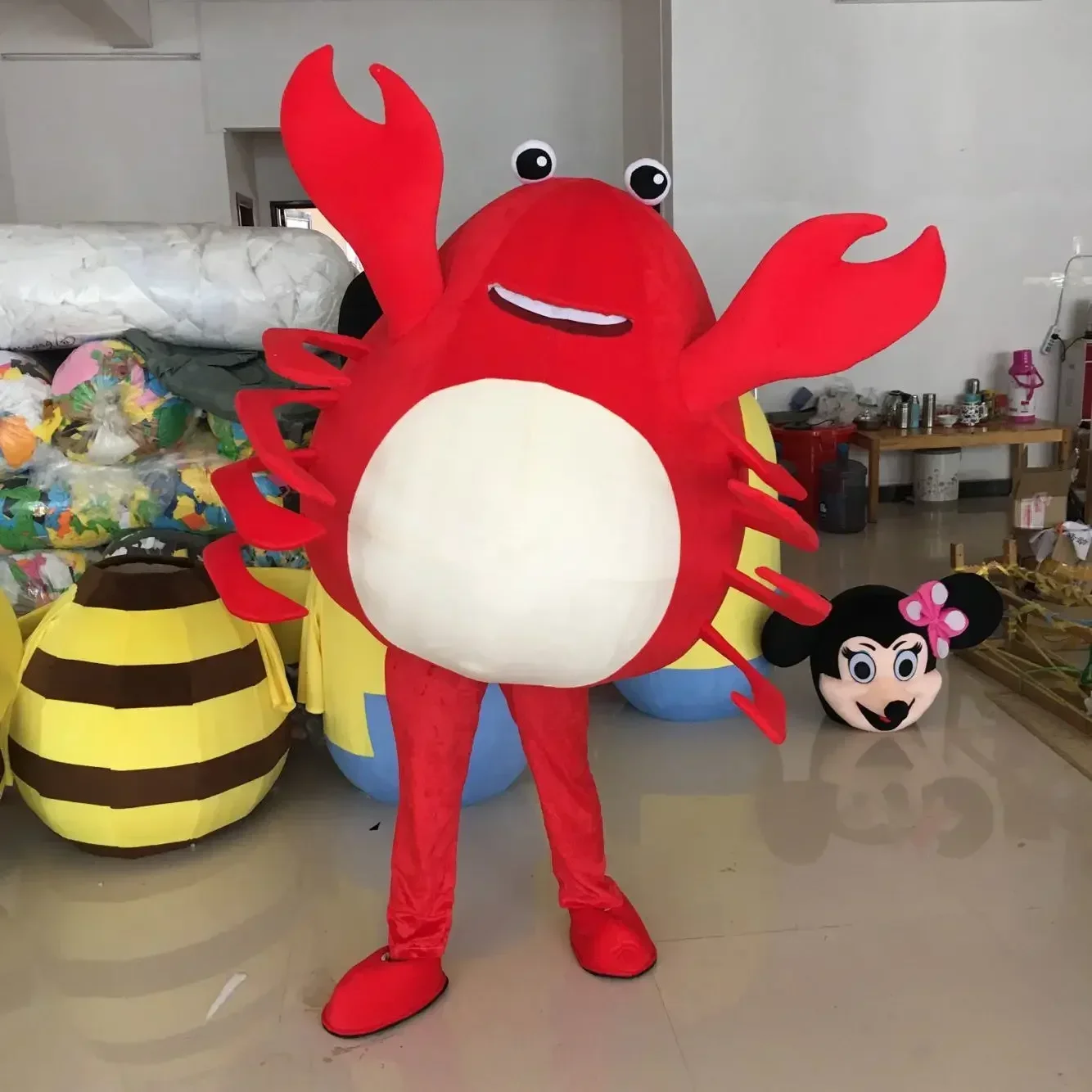 

[TML] Cosplay Marine life prawn crab Mascot Costume shrimp Cartoon character costume Advertising Party Costume animal carnival