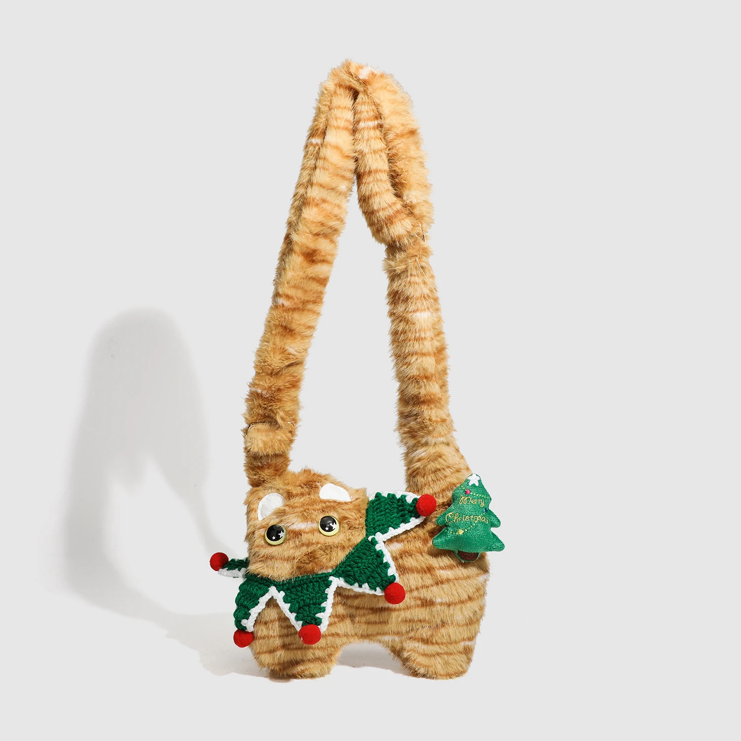 

Faux Fur Cute Cartoon Bag For Women Luxury Designer Handbag And Purse 2025 New In Fashion Cat Decorate Plush Shoulder Crossbody