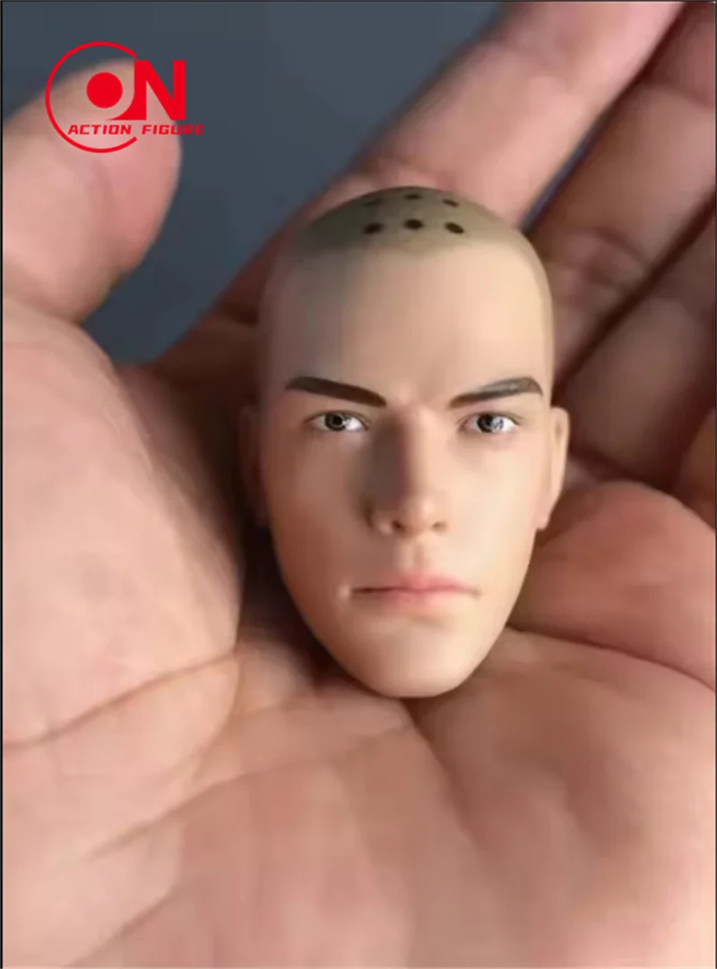 In Stock 1/6 Holy Monk Head Sculpt PVC Bald Man Head Carving Model Fit 12'' Male Soldier Action Figure Body Dolls