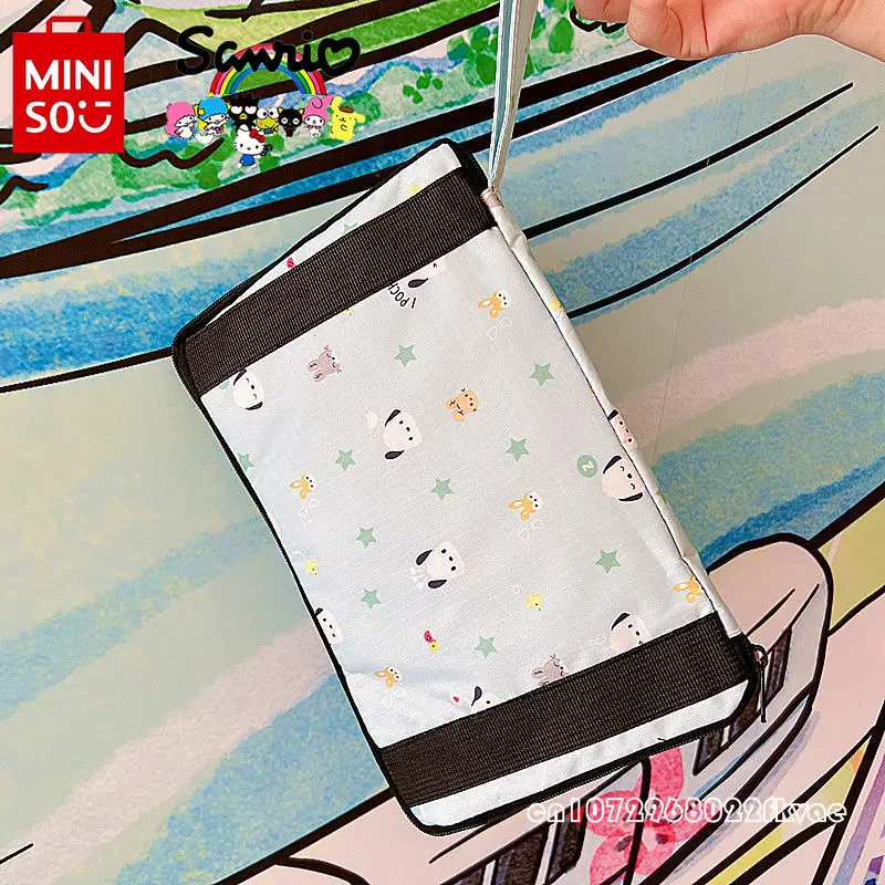 Miniso-Mala de Viagem Portátil, Mala de Embarque, Multi Funcional, Bagagem em Movimento, Grande Capacidade, Elegante, Alta Qualidade, Sanrio, 2022