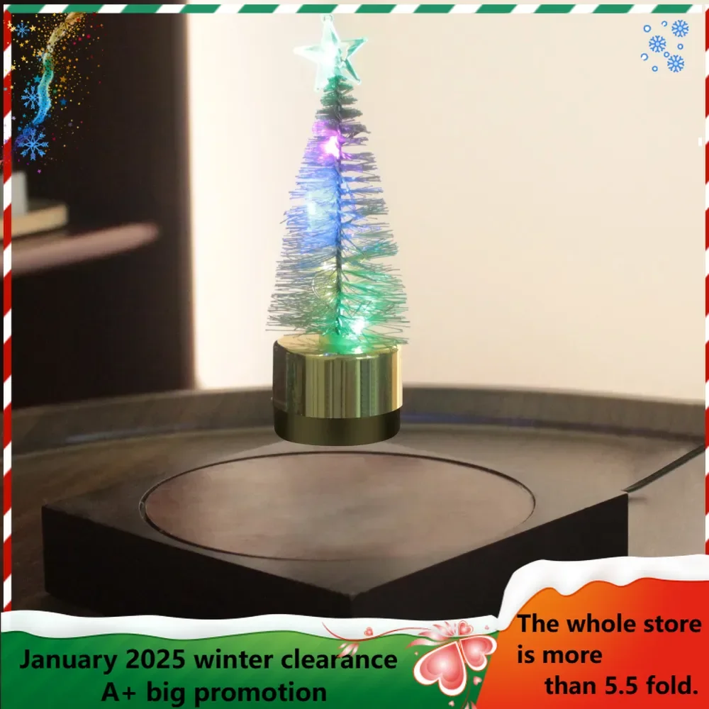 Levitation Christmas tree lamp,Creative Christmas Gift,Unique Decorative Tech Toy