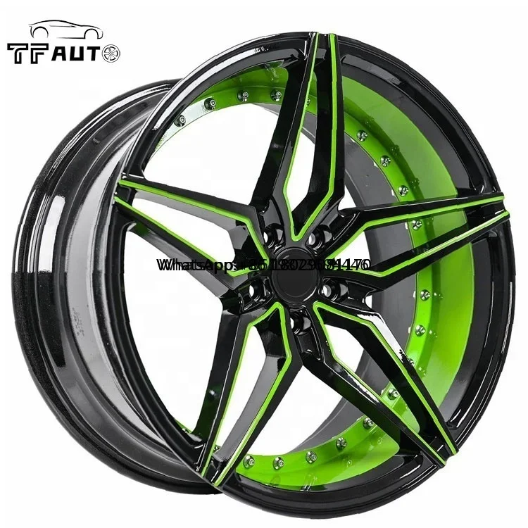 5 spoke milling 16 17 20 inch alloy aluminum wheels racing sport car rims wheels JWL VIA TEST wholesale