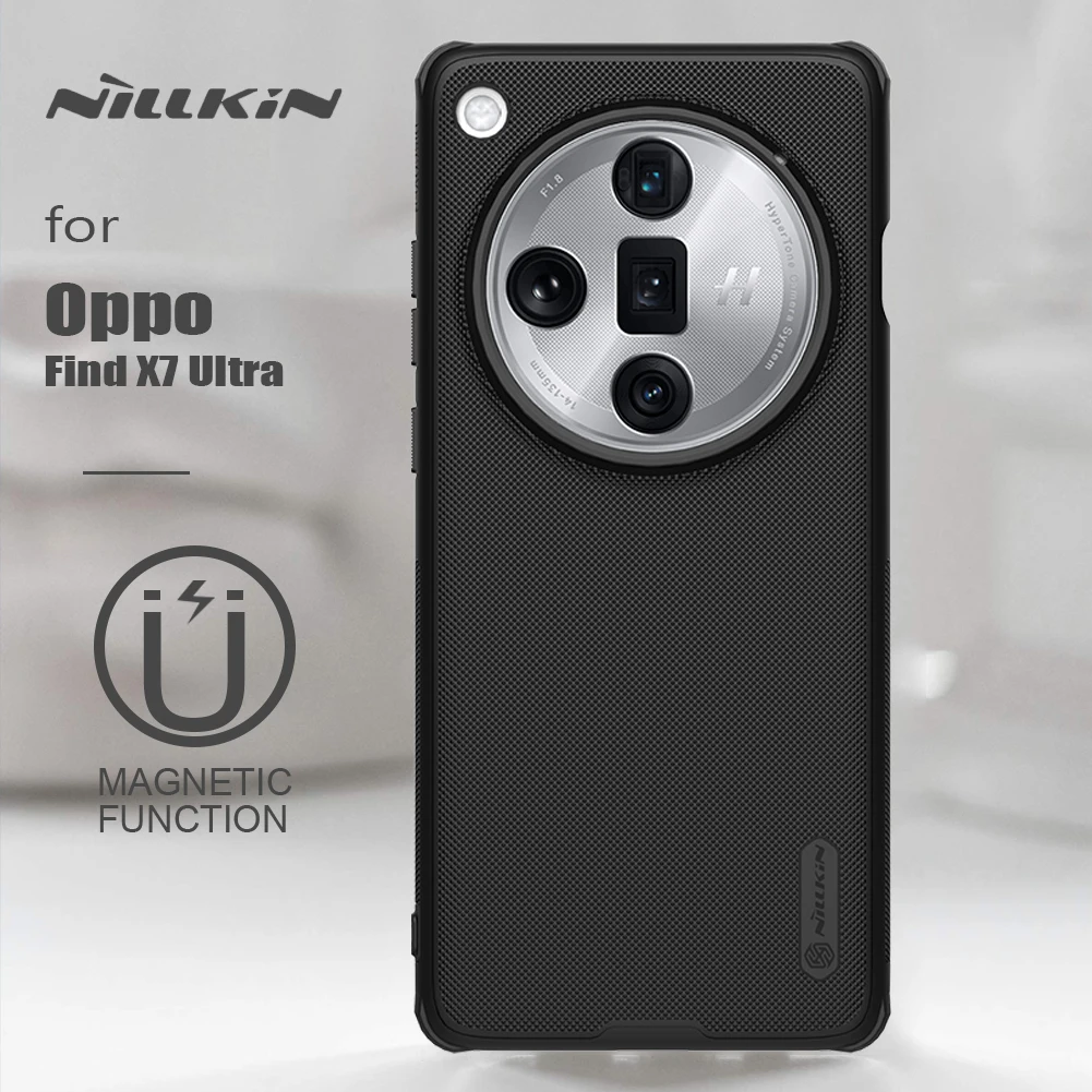 Nillkin dla Oppo Find X7 Ultra 5G Etui z miękką ramką Magnetic Frosted Pro 360 PC TPU Bumper Matte PC TPU full Back Cover