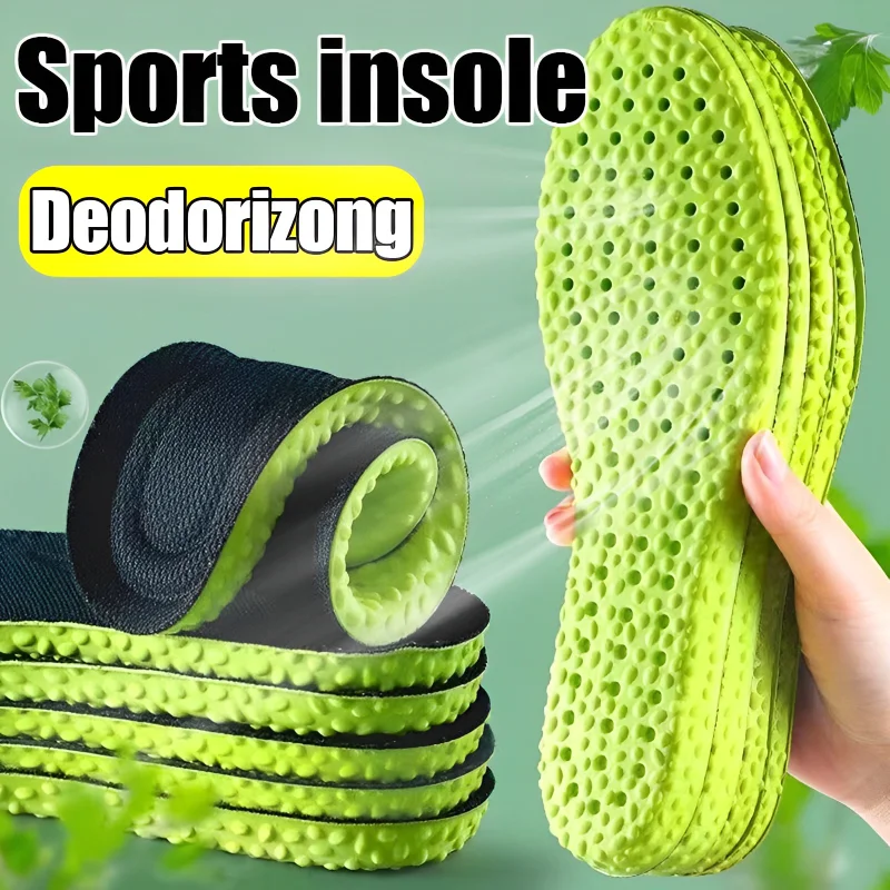 New Sport Shoes Insole Comfortable Plantar Fasciitis Insoles for Feet Super Soft Latex Insole Arch Support Orthopedic Inserts