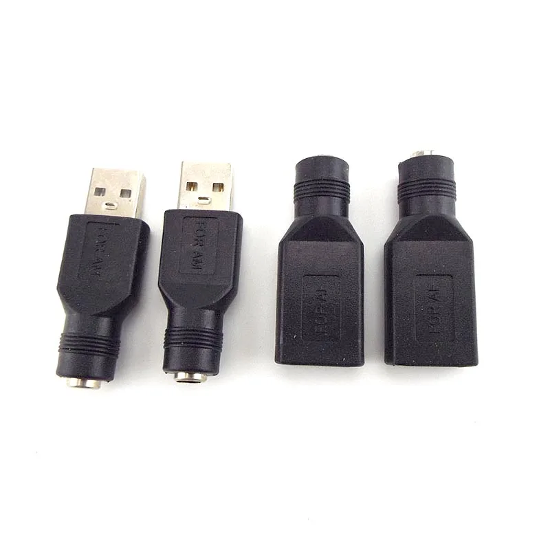 Conector de alimentação fêmea dc 5.5*2.1mm para usb 2.0 macho mirco tipo c plug fêmea jack 5v conector conversor adaptador para laptop