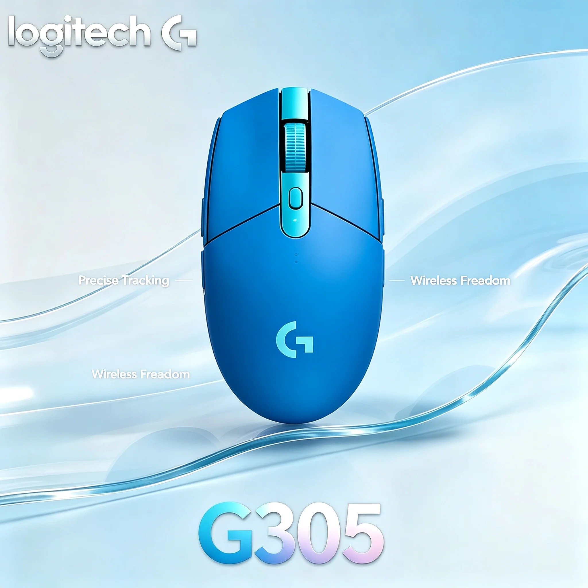 Logitech G305 2.4G Wireless E-sports Mouse HERO Sensor 6 Programmable Buttons Long Lasting Battery Power