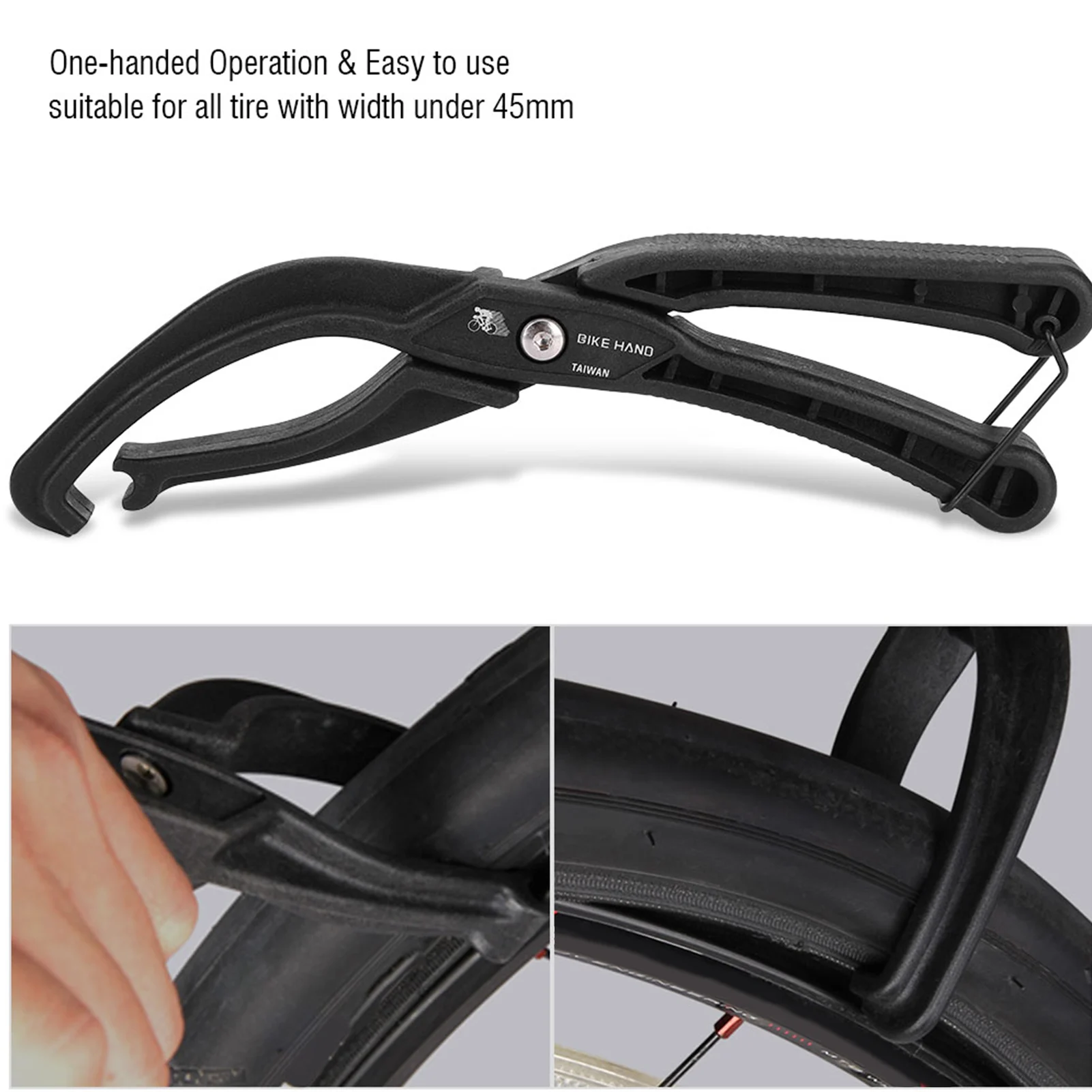 BIKEHAND Bike Tire Repair Tool Plastic Tyre Remover Bike Wheel  Protector One-Handed Tyre Installation Tool