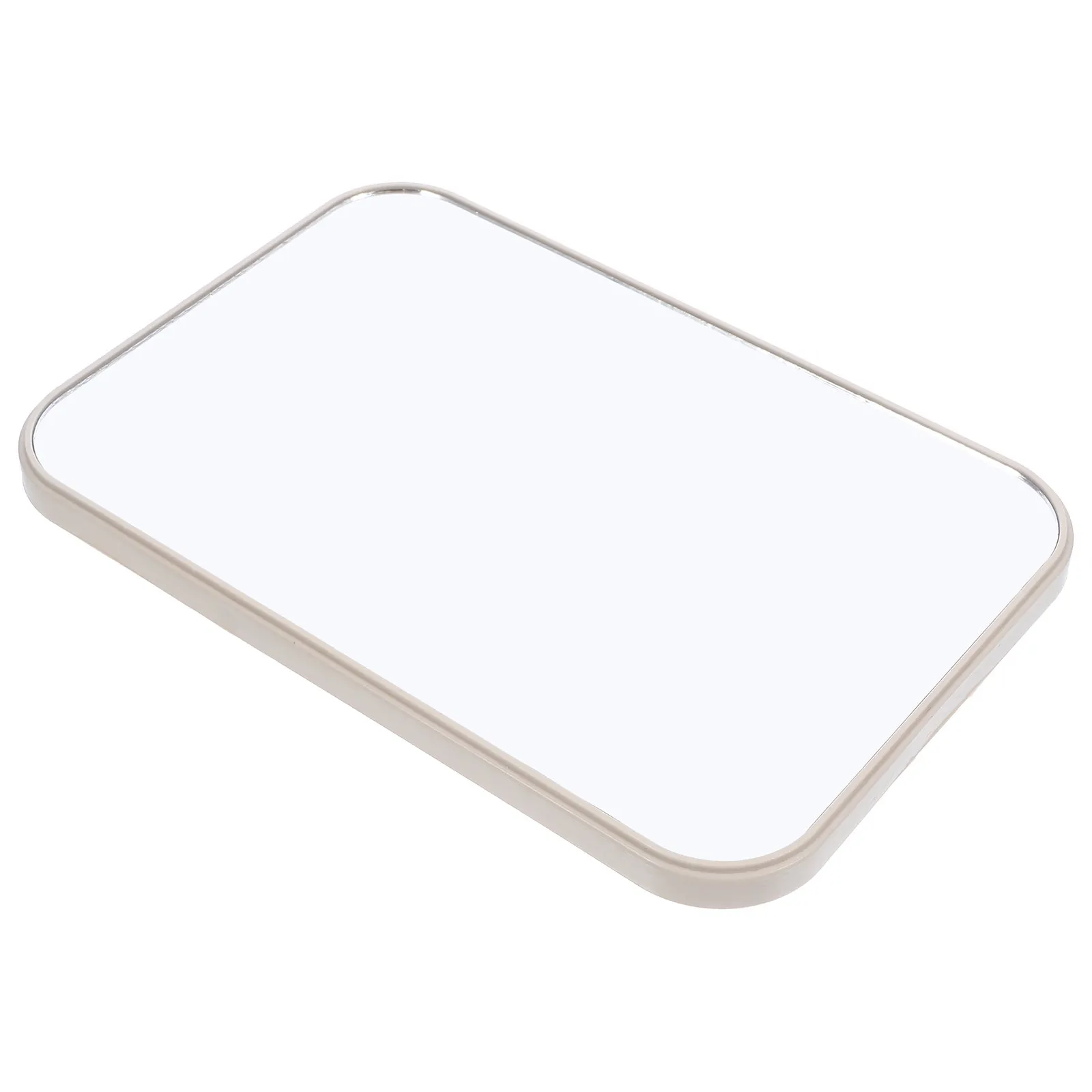 Minimalist Rectangular Tabletop Makeup Mirror High Definition Portable Foldable Design for Home Office Bedroom Dressing Table