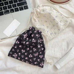 Cute Bear Cartoon Drawstring Bags Women Drawstring Packaging Pocket Cosmetic Bag Makeup Bag Large Capacity Coin Purse Coin Pouch