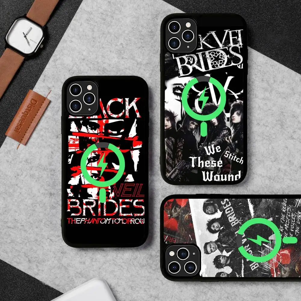 Rock Band Black Veil Brides For Magsafe Magnetic Wireless Phone Case For IPhone 11 12 13 14 15 16 17 Pro Max Plus Cover
