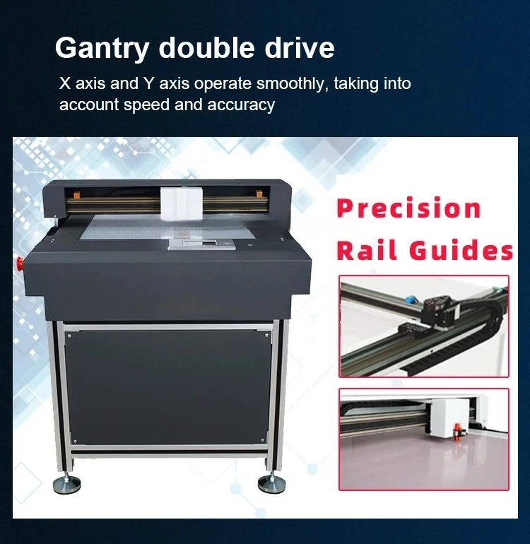 2026-Multi-functional Kiss Cutting Flatbed Cutter Plotter Double Blade Flat Bed Cutter High Speed Flatbed Label Die Cutter