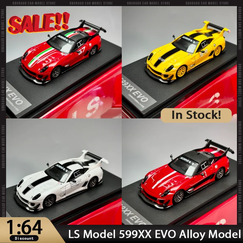

New In Stock Ls Model 1:64 599xx Evo #56 #512 #11 #68 #5 Alloy Car Miniature Diecast 599xx Ornaments Custom Toys Kids Gift