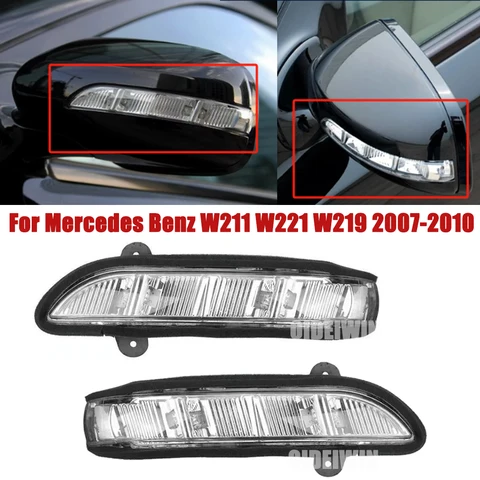 Светодиодный Указатель Поворота В Боковое Зеркало Для Mercedes-Benz W211 W221 W219 E320 E350 E550 S600 S550 S63 S65 (автомоби...