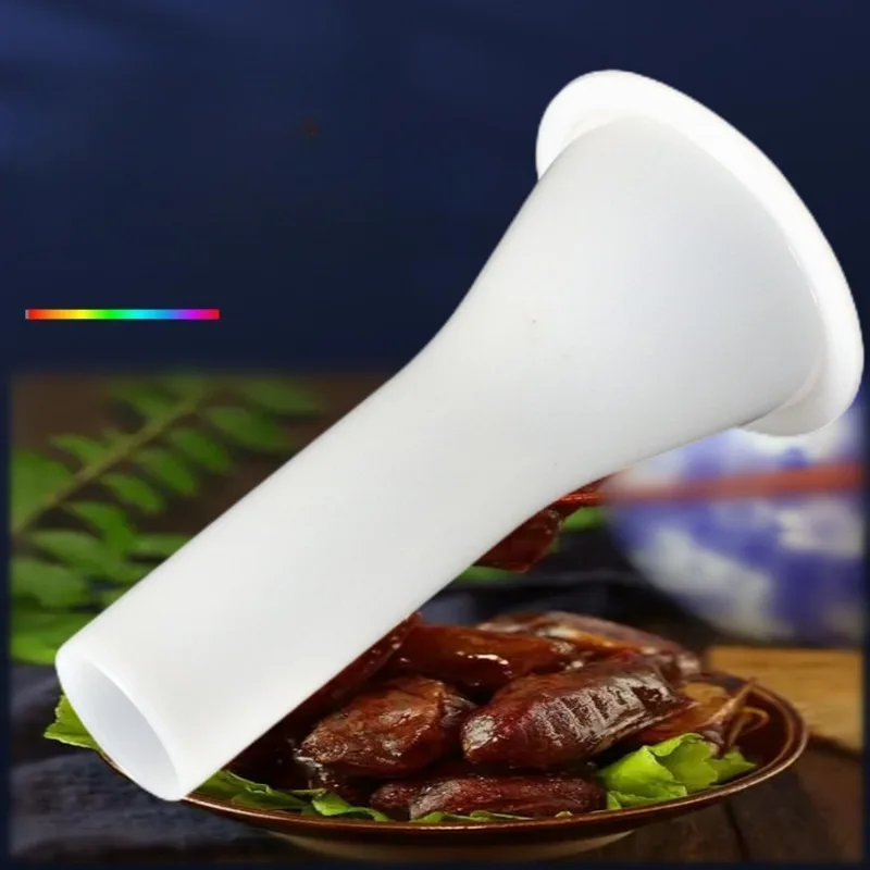 1pc Plastic Big Funnel Sausage Shell Meat Packing Tools Nozzle Kitchen Tools Meat Filling Tools Meat Grinder Machine Accessories