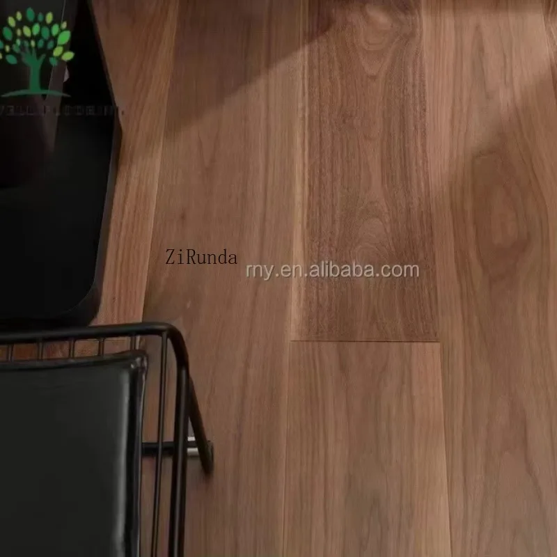 نسخة مخصصة 3.0 مللي متر صديقة للبيئة الجوز الأسود الباركيه الصلبة الحديثة الخشب الصلب الطبيعي نحى الأرضيات الخشبية الهندسية #3