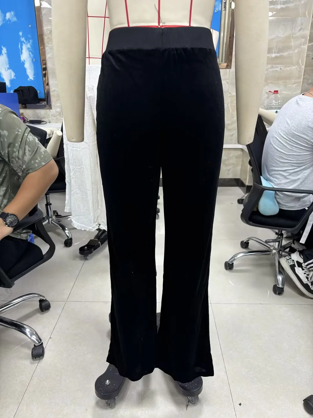 

Новые модные женские мешковатые брюки на шнурке, однотонные свободные бархатные широкие брюки на осень-зиму, S-XL