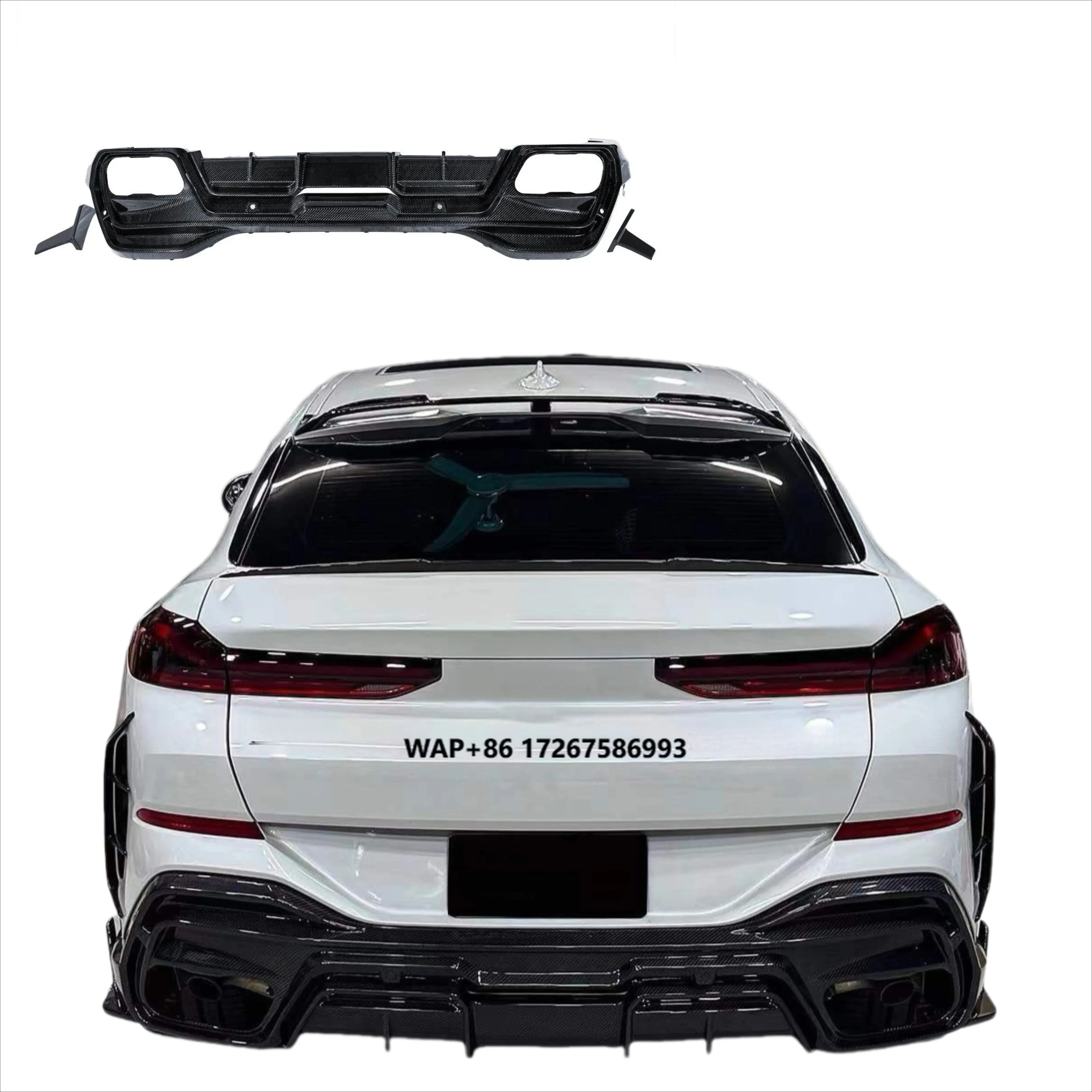

Carbon Fiber Pk Style Rear Diffuser for X6 G06 Competition Rear Bumper Lip Diffuser Spoiler