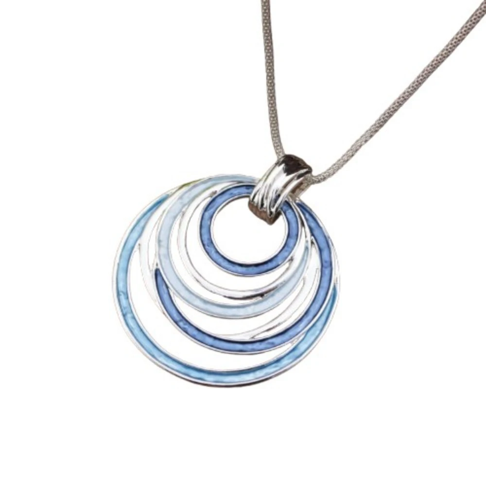 Emaille Hohlring Lange Anhänger Böhmischen Stil Frauen High-end-Charme Halsketten Schmuck Weihnachtsgeschenk – Detail 5