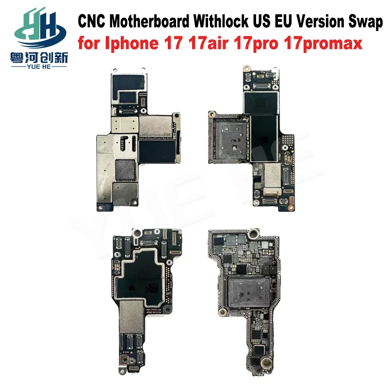 CNC No NAND Locked Motherboard Board Swap for iPhone 17 Series Upper Lower CNC Icloud Motherboard