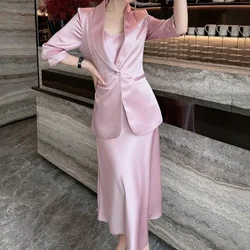 Woman Outfit Dress Mature 2 Pieces Sets for Women Office Suits Festival Vintage Y2k Streetwear Full Clothing Trend 2024 Korea