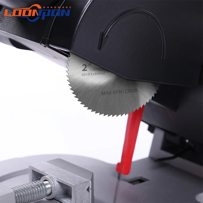 Loonpon 2 Inci 50Mm Mini HSS Circular Saw Blade Cutting Disc Rotary Tool Angle Grinder Accessories Disc untuk Metal Plastik Kayu