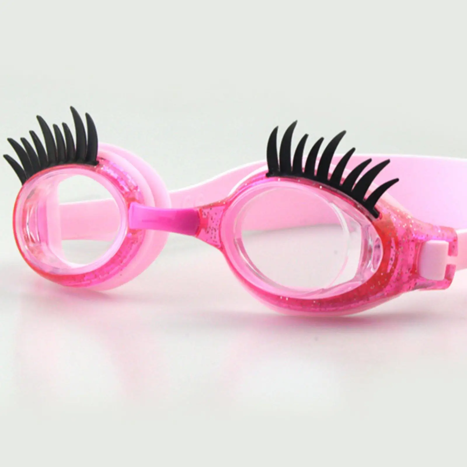 Child Swim Goggles with Storage Case Cute Eyelash Design Anti Fog Waterproof Swimming Glasses for Kids Open Water view 4