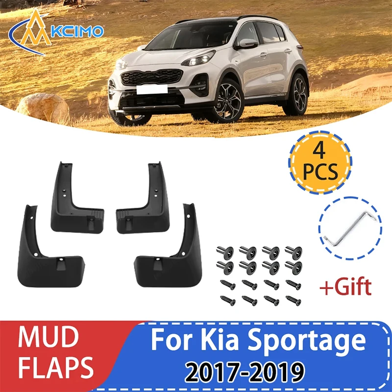 

Set Molded Car Mud Flaps For Kia Sportage 2017 2018 2019 QL Mudflaps Splash Guards Mud Flap Mudguards Fender Front Rear Styli