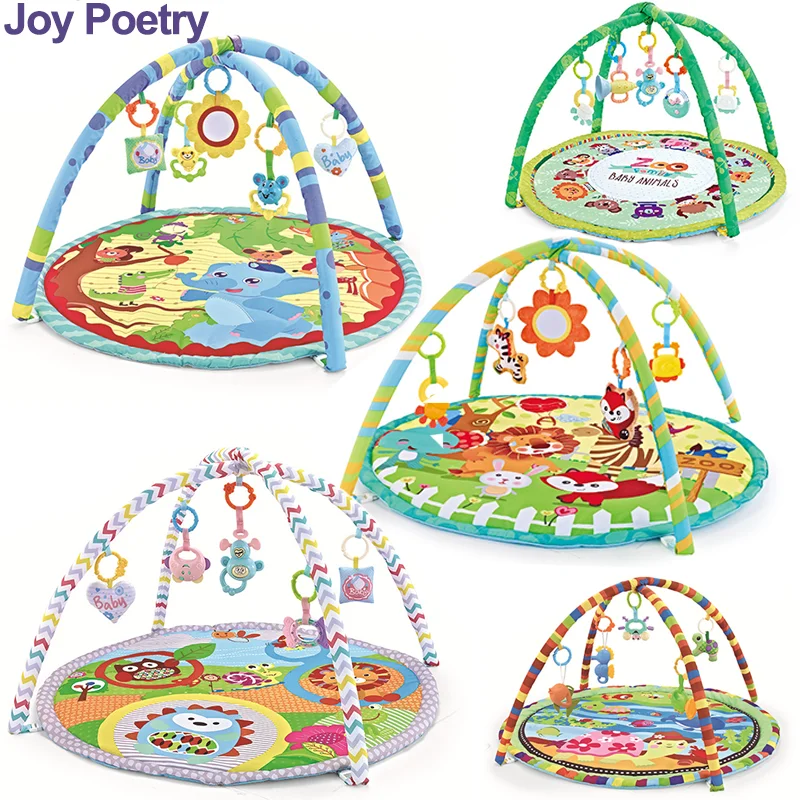 

Educational Baby Fitness Frame For Children Play Mat Rack Crawling Blanket Infant Play Rug Gift Kids Activity Gym Infant Toys